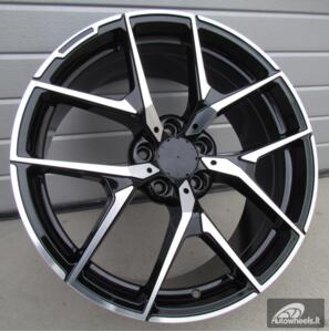Ratlankis R17x8  5X112  ET  40  66.6  XE137  Black Polished (MB)  For MER  (P2+P1)