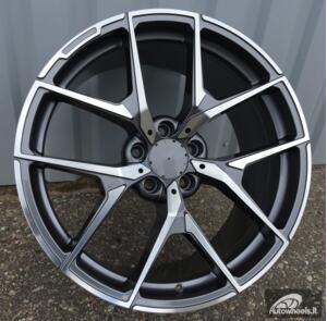 Ratlankis R20x8.5  5X112  ET  30  66.6  XE137  (BY1225)  Grey Polished (MG)  For MER  (P)  (Rear+Front )