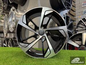 Ratlankis R17x7.5  5X112  ET  40  66.5  XE139  (BK5366)  Black Polished (MB)  For AUD  (P2+P)