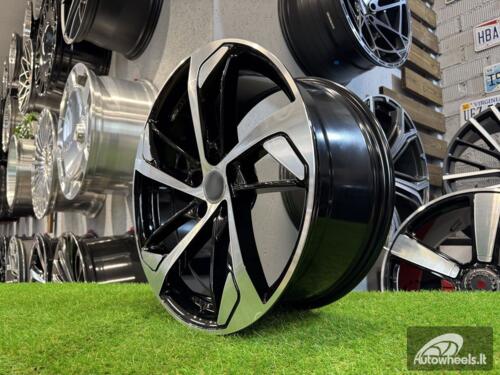 Ratlankis R17x7.5  5X112  ET  40  66.5  XE139  (BK5366)  Black Polished (MB)  For AUD  (P2+P)