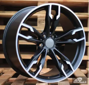 Ratlankis R20x9.5  5X120  ET  40  72.6  XE169  Black Polished Half Matt (MBHM)  For BMW  (P)  ()