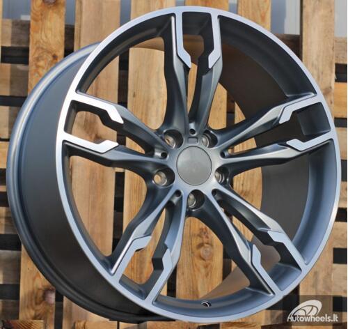 Ratlankis R20x9.5  5X112  ET  40  66.6  XE169  Grey Polished Half Matt (MGHM)  For BMW  (K4)  (Rear+Front)
