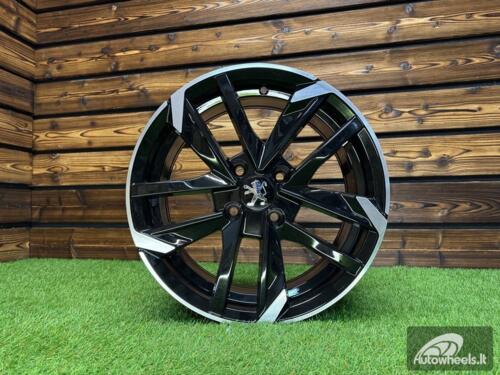 Ratlankis R18x8  5X108  ET  45  65.1  XE170  (BK5788)  Black Polished (MB)  For PEUG  (P+R)