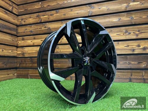 Ratlankis R18x8  5X108  ET  45  65.1  XE170  (BK5788)  Black Polished (MB)  For PEUG  (P+R)
