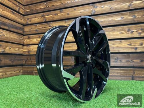 Ratlankis R18x8  5X108  ET  45  65.1  XE170  (BK5788)  Black Polished (MB)  For PEUG  (P+R)