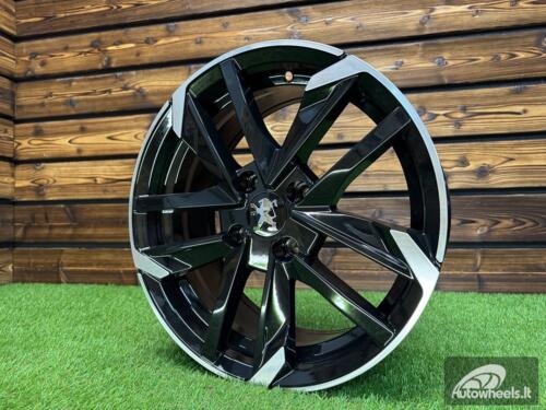 Ratlankis R18x8  5X108  ET  45  65.1  XE170  (BK5788)  Black Polished (MB)  For PEUG  (P+R)