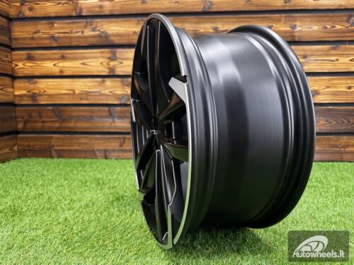Ratlankis R16x7  4X108  ET  25  65.1  XE170  (BK5788)  Black Polished Half Matt (MBHM)  For PEUG  (L3)