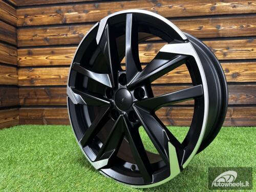 Ratlankis R16x7  4X108  ET  25  65.1  XE170  (BK5788)  Black Polished Half Matt (MBHM)  For PEUG  (L3)