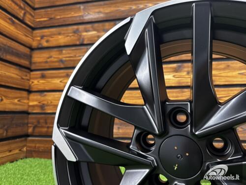 Ratlankis R16x7  4X108  ET  25  65.1  XE170  (BK5788)  Black Polished Half Matt (MBHM)  For PEUG  (L3)