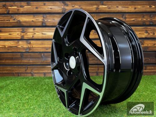 Ratlankis R15x6.5  4X108  ET  40  63.3  XE172  (BK5577)  Black Polished (MB)  For FORD  (K2)