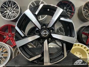 Ratlankis R19x7.5  5X114.3  ET  40  66.1  XE173  (LU1587)  Black Polished (MB)  For NISS  (P1)