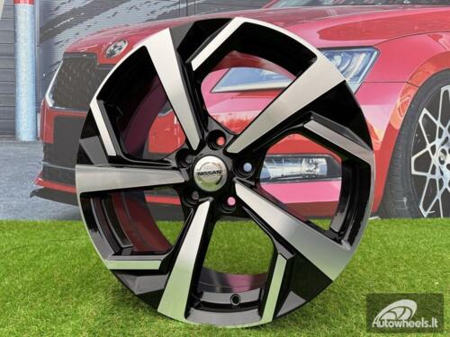 Ratlankis R16x6.5  5X114.3  ET  40  66.1  XE173  (BK5372)  Black Polished (MB)  For NISS  (R+D5)