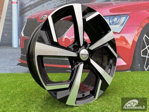 Ratlankis R16x6.5  5X114.3  ET  40  66.1  XE173  (BK5372)  Black Polished (MB)  For NISS  (R+D5)