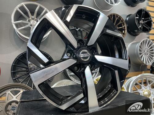 Ratlankis R16x6.5  5X114.3  ET  40  66.1  XE173  (BK5372)  Black Polished (MB)  For NISS  (R+D5)