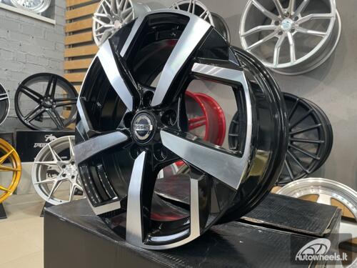 Ratlankis R16x6.5  5X114.3  ET  40  66.1  XE173  (BK5372)  Black Polished (MB)  For NISS  (R+D5)
