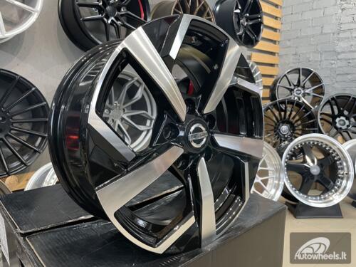 Ratlankis R16x6.5  5X114.3  ET  40  66.1  XE173  (BK5372)  Black Polished (MB)  For NISS  (R+D5)