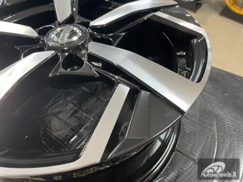 Ratlankis R16x6.5  5X114.3  ET  40  66.1  XE173  (BK5372)  Black Polished (MB)  For NISS  (R+D5)