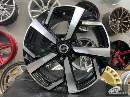 Ratlankis R16x6.5  5X114.3  ET  40  66.1  XE173  (BK5372)  Black Polished (MB)  For NISS  (R+D5)