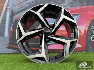 Ratlankis R18x8  5X112  ET  44  57.1  XE182  (BK5512)  Black Polished (MB)  For VW  (K4)
