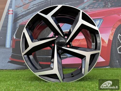 Ratlankis R18x8  5X112  ET  44  57.1  XE182  (BK5512)  Black Polished (MB)  For VW  (K4)