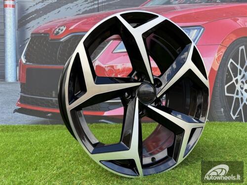 Ratlankis R18x8  5X112  ET  44  57.1  XE182  (BK5512)  Black Polished (MB)  For VW  (K4)