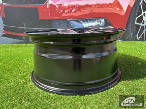 Ratlankis R18x8  5X112  ET  44  57.1  XE182  (BK5512)  Black Polished (MB)  For VW  (K4)