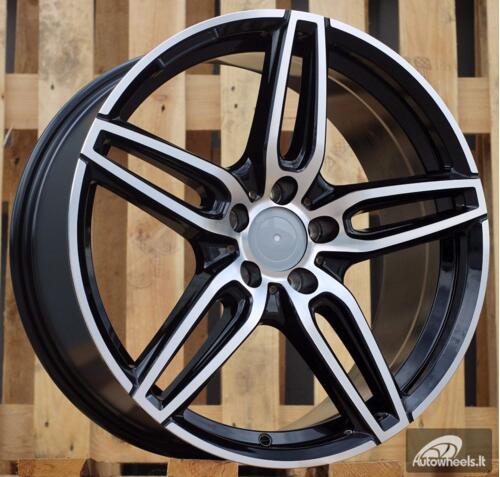 Ratlankis R19x8.5  5X112  ET  43  66.6  XE225  Black Polished (MB)  For MER  (K4)  ()