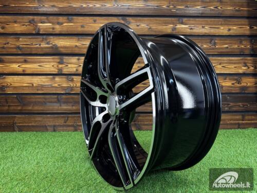 Ratlankis R18x8  5X112  ET  43  66.6  XE225  (BK5434)  Black Polished (MB)  For MER  (K2+P)