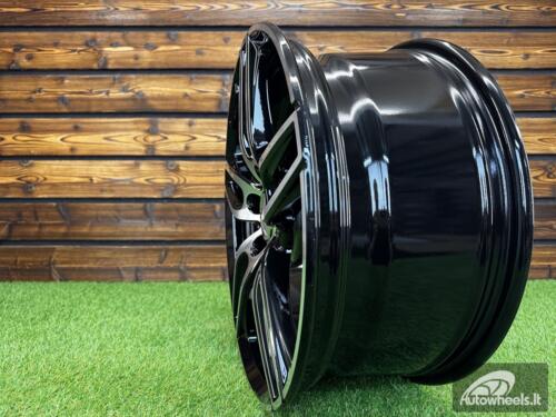 Ratlankis R18x8  5X112  ET  43  66.6  XE225  (BK5434)  Black Polished (MB)  For MER  (K2+P)
