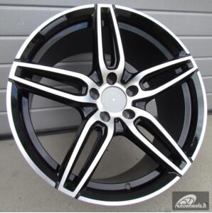 Ratlankis R18x8  5X112  ET  43  66.6  XE225  (BK5434)  Black Polished (MB)  For MER  (K2+P)