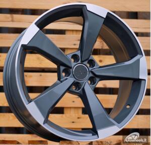 Ratlankis R19x8.5  5X112  ET  40  66.5  XE351  (BY1491)  Grey Polished (MG)  For AUD  (Z3)