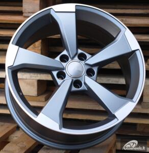 Ratlankis R18x8  5X112  ET  45  66.5  XE351  (BY1491)  Grey Polished Half Matt (MGHM)  For AUD  (Z3)