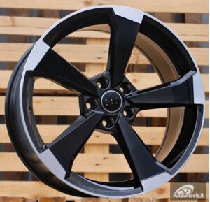 Ratlankis R19x8.5  5X112  ET  40  66.5  XE351  (BY1491)  Black Polished (MB)  For AUD  (Z4)