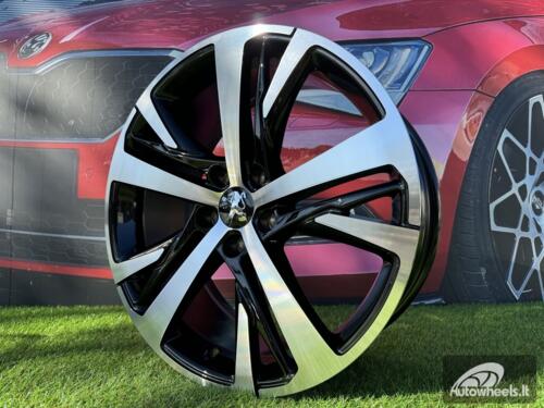 Ratlankis R18x7.5  5X108  ET  42  65.1  XE390  Black Polished (MB)  For PEUG  (P1)