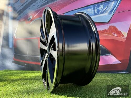 Ratlankis R18x7.5  5X108  ET  42  65.1  XE390  Black Polished (MB)  For PEUG  (P1)