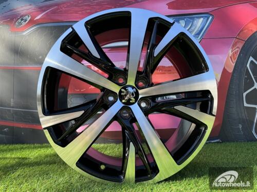 Ratlankis R18x7.5  5X108  ET  42  65.1  XE390  Black Polished (MB)  For PEUG  (P1)