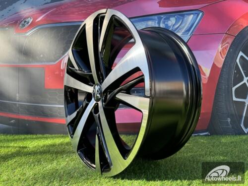Ratlankis R18x7.5  5X108  ET  42  65.1  XE390  Black Polished (MB)  For PEUG  (P1)