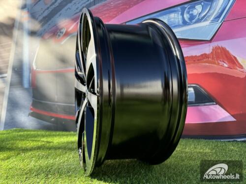 Ratlankis R18x7.5  5X108  ET  42  65.1  XE390  Black Polished (MB)  For PEUG  (P1)