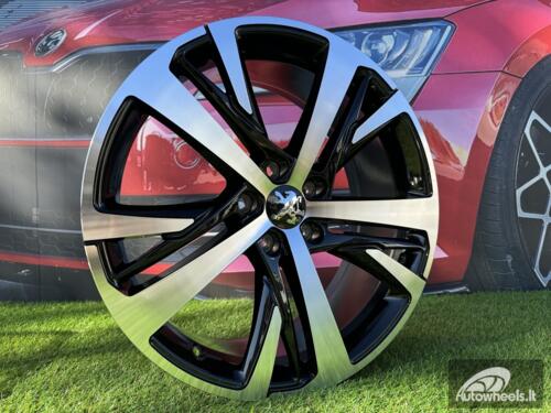 Ratlankis R18x7.5  5X108  ET  42  65.1  XE390  Black Polished (MB)  For PEUG  (P1)