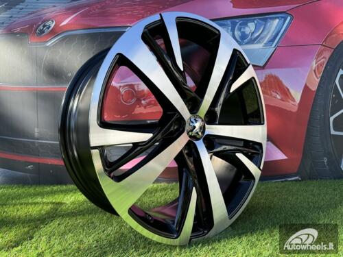 Ratlankis R18x7.5  5X108  ET  42  65.1  XE390  Black Polished (MB)  For PEUG  (P1)