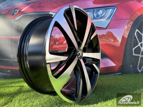 Ratlankis R18x7.5  5X108  ET  42  65.1  XE390  Black Polished (MB)  For PEUG  (P1)