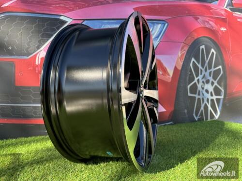 Ratlankis R18x7.5  5X108  ET  42  65.1  XE390  Black Polished (MB)  For PEUG  (P1)
