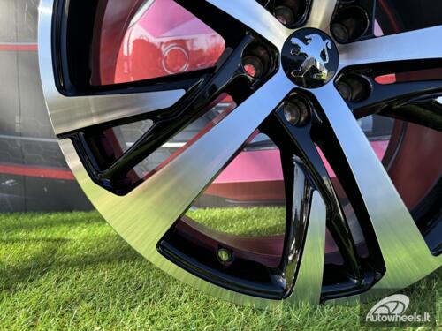 Ratlankis R18x7.5  5X108  ET  42  65.1  XE390  Black Polished (MB)  For PEUG  (P1)