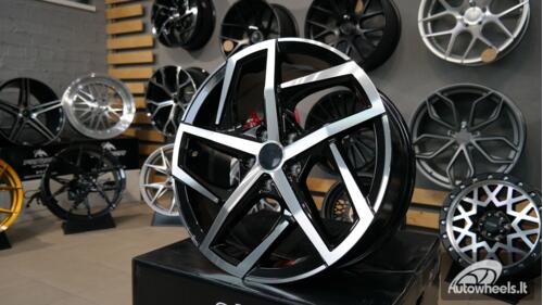 Ratlankis R18x7.5  5X112  ET  51  57.1  XE442  Black Polished (MB)  VW  (K4)  ()