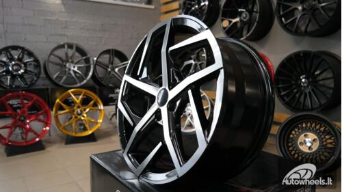 Ratlankis R18x7.5  5X112  ET  51  57.1  XE442  Black Polished (MB)  VW  (K4)  ()