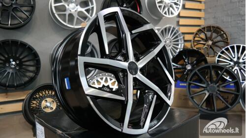 Ratlankis R18x7.5  5X112  ET  51  57.1  XE442  Black Polished (MB)  VW  (K4)  ()