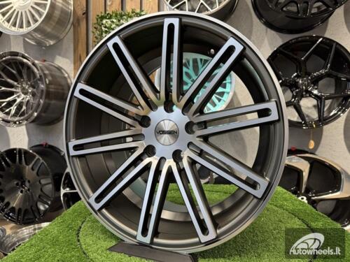 Ratlankis R18x8  5X120  ET  35  72.6  XF158  (A1031)  Grey Polished Matt (MGM)  For RACIN  (K7)  ((Rear+Front) Style Vossen )