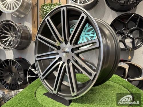 Ratlankis R18x8  5X120  ET  35  72.6  XF158  (A1031)  Grey Polished Matt (MGM)  For RACIN  (K7)  ((Rear+Front) Style Vossen )