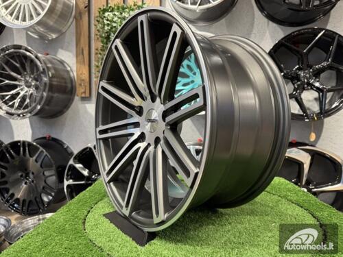 Ratlankis R18x8  5X120  ET  35  72.6  XF158  (A1031)  Grey Polished Matt (MGM)  For RACIN  (K7)  ((Rear+Front) Style Vossen )