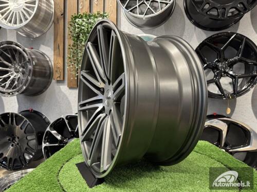 Ratlankis R18x8  5X120  ET  35  72.6  XF158  (A1031)  Grey Polished Matt (MGM)  For RACIN  (K7)  ((Rear+Front) Style Vossen )